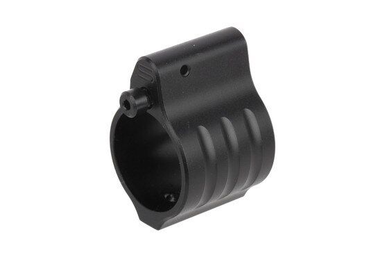 The SLR Rifleworks Sentry 8 set screw adjustable gas block has a Melonite finish